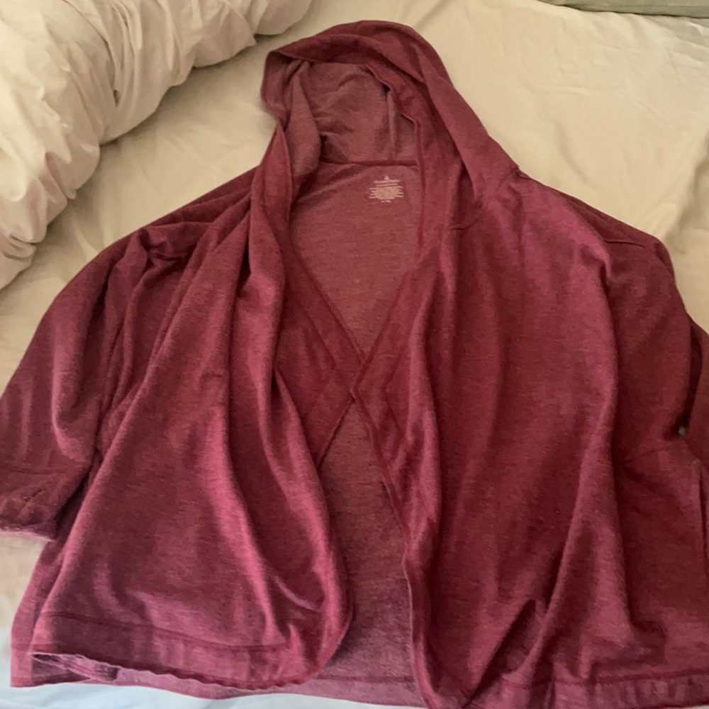 Comfy and warm pink cardigan hoodie